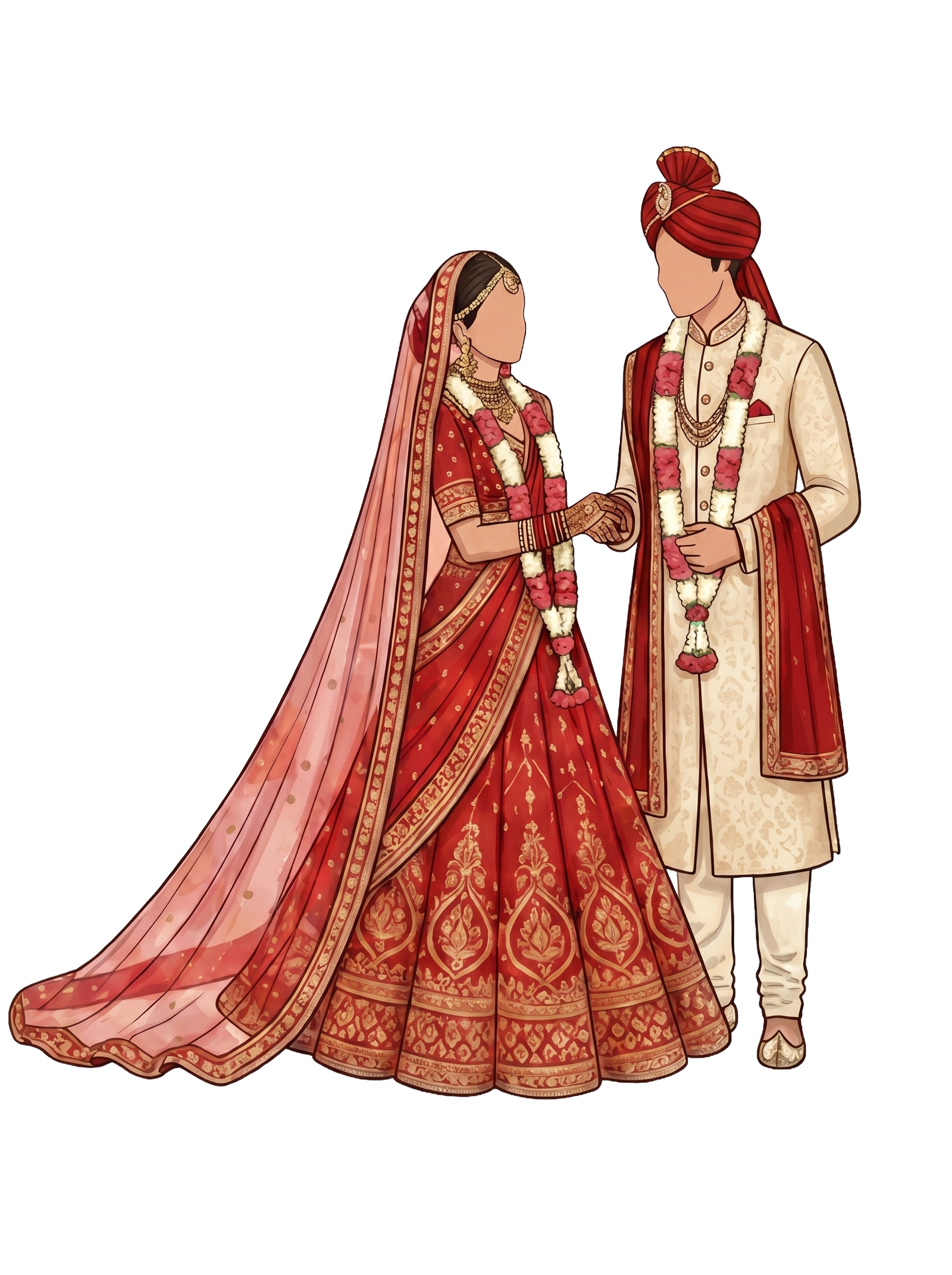 Wedding Couple Caricature